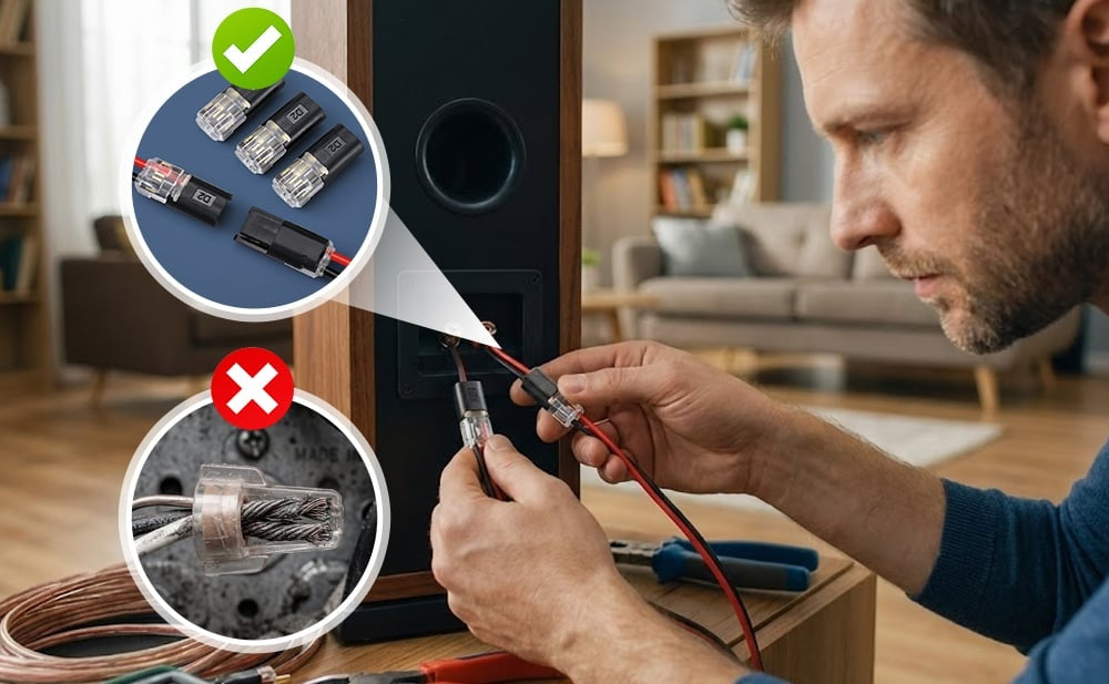 🔌Wire Nut Killer: Sure-Lock Double-Wire Push-In Connector⚡