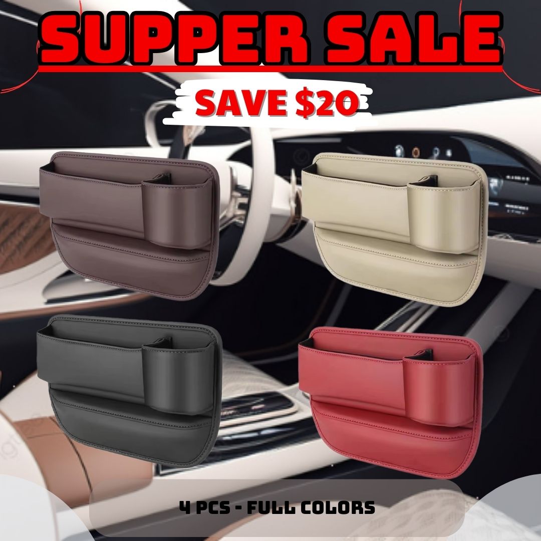 🚘Car Leather Cup Holder Gap Bag💖