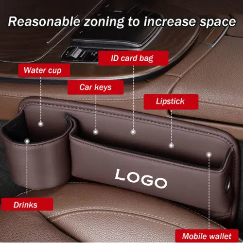 🚘Car Leather Cup Holder Gap Bag💖