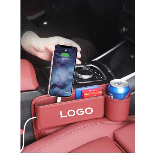 🚘Car Leather Cup Holder Gap Bag💖