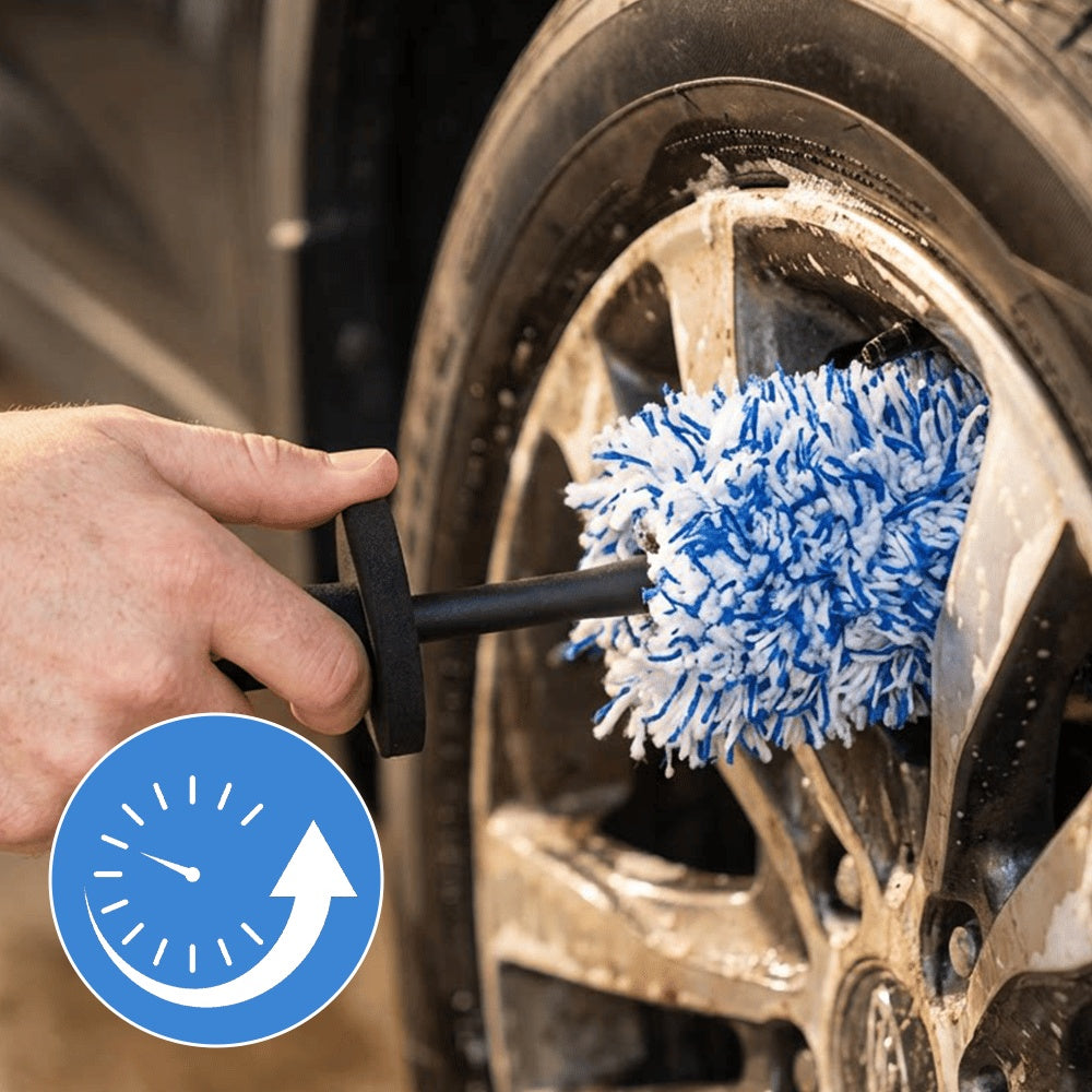 🧼Premium Non-Scratch Microfiber Wheel & Rim Detailing Brush🚗