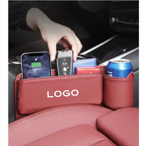 🚘Car Leather Cup Holder Gap Bag💖