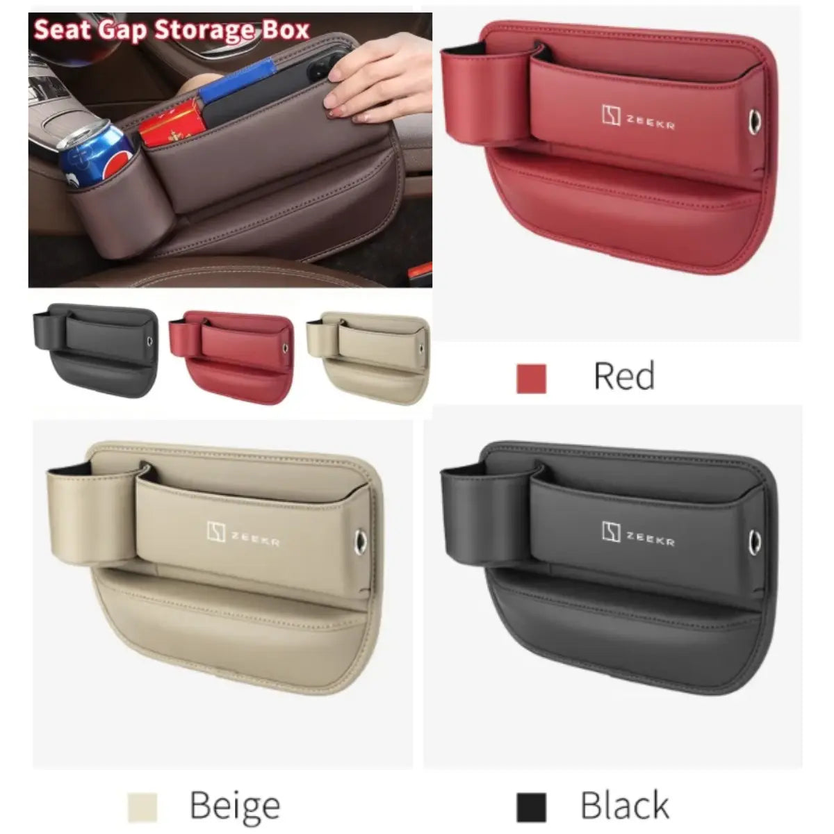 🚘Car Leather Cup Holder Gap Bag💖